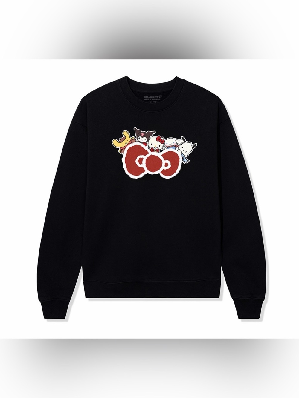 Anti Social Social Club x Hello Kitty and Friends Big Bow Crewneck (Black)